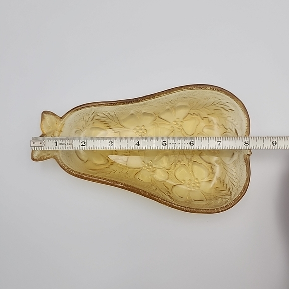 Vintage Hazel Atlas Yellow Depression Glass Pear Shaped Dish Plate 5x8x1in - Picture 8 of 9